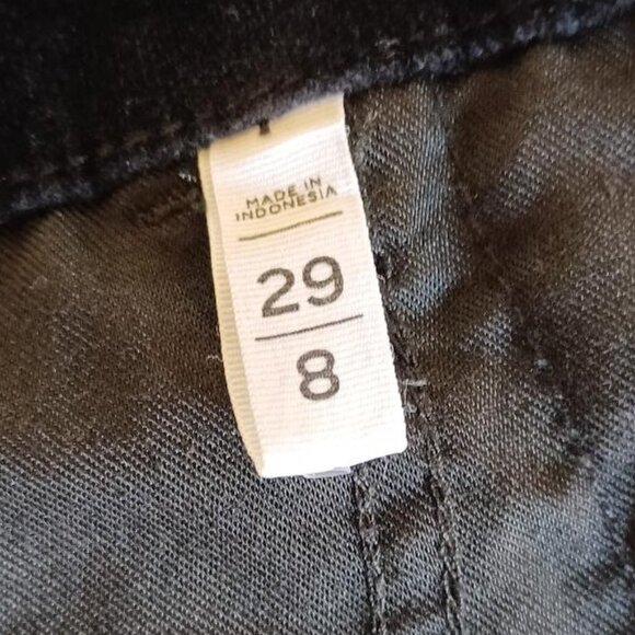 NWOT LOFT "Made and Loved" Modern Velvet Skinny Jeans in Black Size 8 (29) - Picture 11 of 12